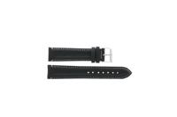 Horlogeband Universeel 890.01.22 Leder Zwart 22mm