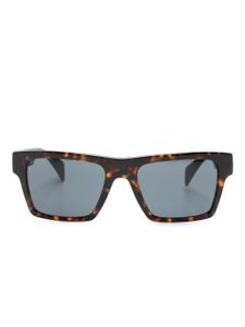 Versace Eyewear lunettes de soleil à effet écailles de tortue - Marron