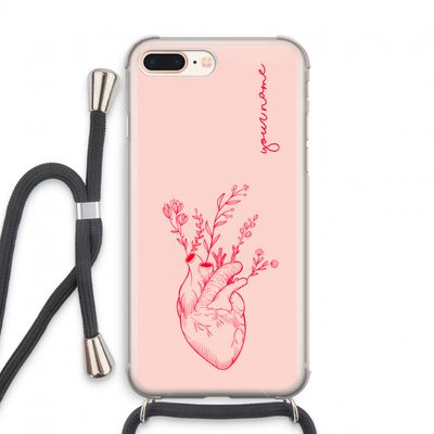 Blooming Heart: iPhone 7 PLUS Transparant Hoesje met koord