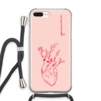 Blooming Heart: iPhone 7 PLUS Transparant Hoesje met koord