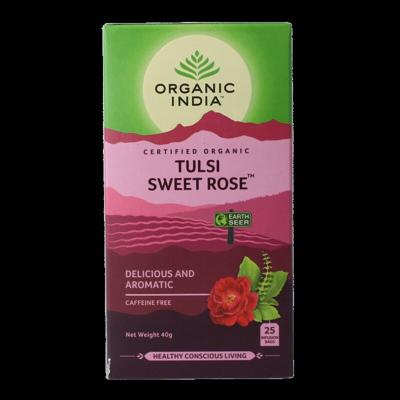 Tulsi sweet rose thee bio 25 Stuks