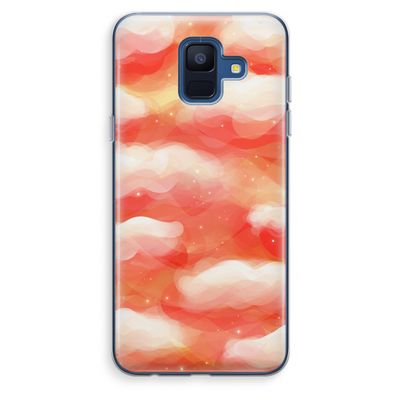 Lichte Wolken: Samsung Galaxy A6 (2018) Transparant Hoesje