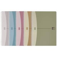 Oxford 100101421 Collegeblok Blauw, Grijs, Groen, Lila, Rood DIN A4 Geruit Aantal paginas: 90