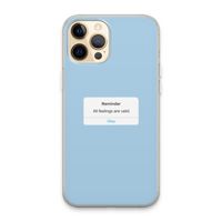 Reminder: iPhone 13 Pro Max Transparant Hoesje