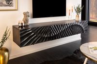 Massief tv-meubel SCORPION 160 cm hangend dressoir van zwart mangohout - 41995 - thumbnail