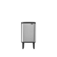 Brabantia Bo hi afvalemmer 4 liter met kunststof binnenemmer matt steel fingerprint proof