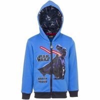 Star Wars sweater met rits blauw - thumbnail