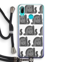 Cats: Huawei P Smart (2019) Transparant Hoesje met koord Cats: Huawei P Smart (2019) Transparant Hoesje met koord