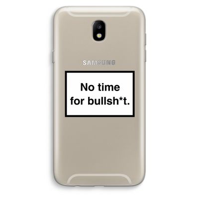 No time: Samsung Galaxy J7 (2017) Transparant Hoesje
