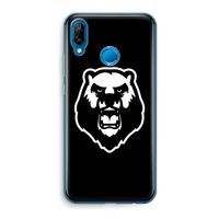 Angry Bear (black): Huawei P20 Lite Transparant Hoesje