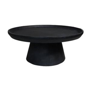 Salontafel Drum - 75 - Mat Zwart - Mangohout
