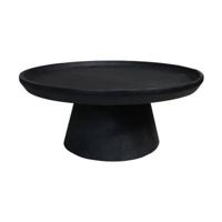 Salontafel Drum - 75 - Mat Zwart - Mangohout