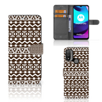 Motorola Moto E20 | E30 | E40 Telefoon Hoesje Aztec Brown - thumbnail