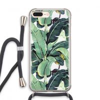 Bananenbladeren: iPhone 8 Plus Transparant Hoesje met koord