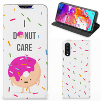 Samsung Galaxy A70 Flip Style Cover Donut Roze - thumbnail