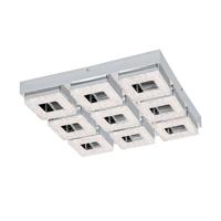 Eglo Led plafondlampFradelo 9x4w - 3000K - 44cm chroom met kristal - 95658