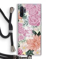 Kindness matters: Samsung Galaxy Note 10 Plus Transparant Hoesje met koord