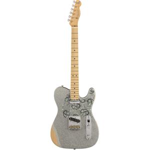 Fender Brad Paisley Road Worn Telecaster Silver Sparkle MN