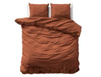 Primaviera Deluxe Uni Satijn Dekbedovertrek Bruin 240 x 200/220 cm