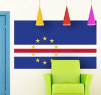 Muursticker vlag Kaapverdië