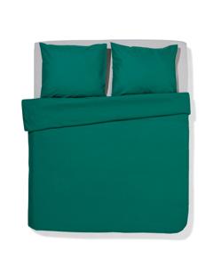 HEMA Dekbedovertrek 200x200/220cm Zacht Katoen Middengroen (middengroen)