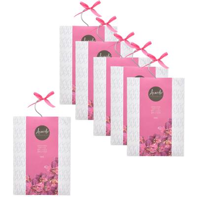 Acorde Geurzakjes Orchidee - 9x - met ophanghaak - 55 gr - geurkaartjes / luchtverfrisser Acorde Geurzakjes Orchidee - 9x - met ophanghaak - 55 gr - geurkaartjes / luchtverfrisser