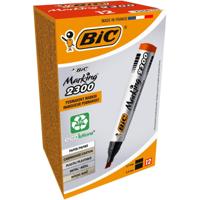Bic permanent marker Marking 2300 ECOlutions, rood, doos van 12 stuks