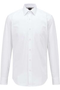 BOSS Regular Fit Overhemd ML6 (vanaf 68 CM) wit