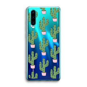 Cactus Lover: Huawei P30 Transparant Hoesje