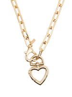 Kenneth Jay Lane heart-charm chain necklace - Or - thumbnail