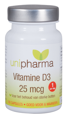 Unipharma Vitamine D3 25mcg Capsules