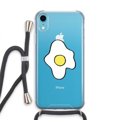 Spiegelei: iPhone XR Transparant Hoesje met koord