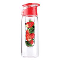 Asobu Pure Flavour 2 Go Dagelijks gebruik, Wandelen, Sporten 600 ml Tritan Rood, Transparant