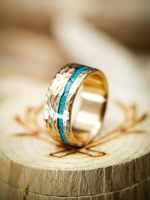 Vintage Cloisonne Goud Ring - thumbnail