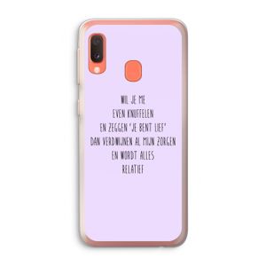 Relatief: Samsung Galaxy A20e Transparant Hoesje