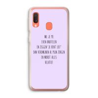 Relatief: Samsung Galaxy A20e Transparant Hoesje
