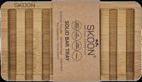 Skoon Solid bar tray - 2 bar - all bamboo 1 Set