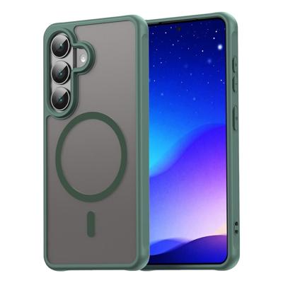 Casety Samsung Galaxy S26 hoesje - slanke backcover met MagSafe ondersteuning - Groen Casety Samsung Galaxy S26 hoesje - slanke backcover met MagSafe ondersteuning - Groen