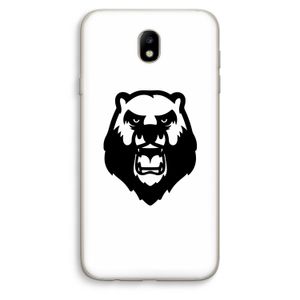 Angry Bear (white): Samsung Galaxy J7 (2017) Transparant Hoesje