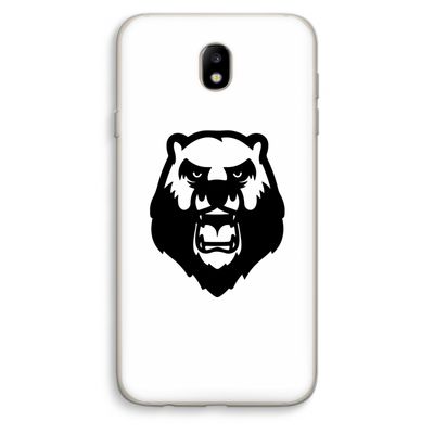 Angry Bear (white): Samsung Galaxy J7 (2017) Transparant Hoesje