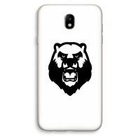 Angry Bear (white): Samsung Galaxy J7 (2017) Transparant Hoesje