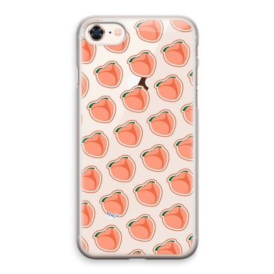 Just peachy: iPhone 8 Transparant Hoesje
