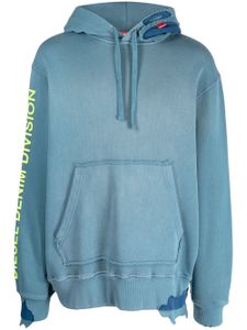 Diesel hoodie en coton à logo imprimé - Bleu