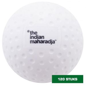 The Indian Maharadja hockeybal dimple white 120 stuks