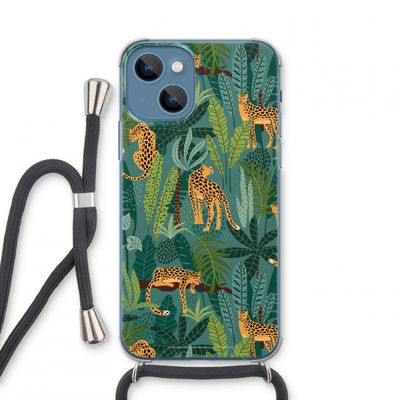 Luipaard 2: iPhone 13 mini Transparant Hoesje met koord