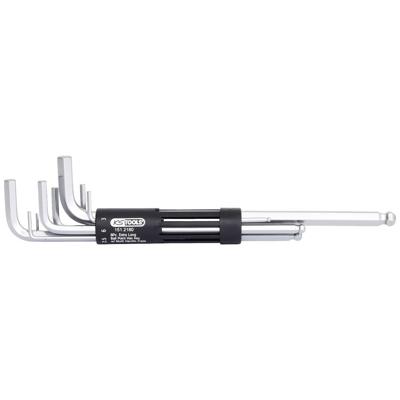 KS Tools 151.2180 Inbus Haakse schroevendraaierset 2 mm, 2.5 mm, 3 mm, 4 mm, 5 mm, 6 mm, 8 mm, 10 mm 8-delig