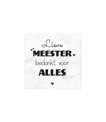 Marmeren onderzetters Meester