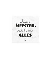 Marmeren onderzetters Meester