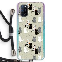 Katten: Oppo A92 Transparant Hoesje met koord