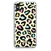 Leopard pattern: iPhone XS Max Transparant Hoesje